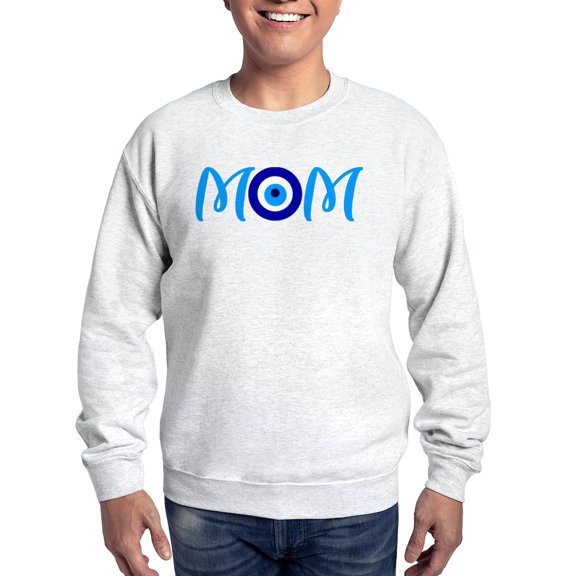 CafePress - MOM | Evil Eye Sweatshirt - Crew Neck Sweatshirt