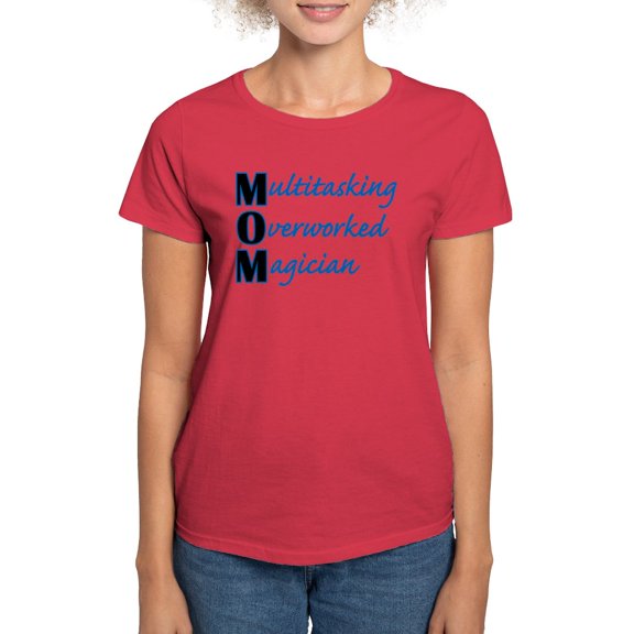 CafePress - MOM Women's Dark T Shirt - Women's Traditional Fit Dark T-Shirt