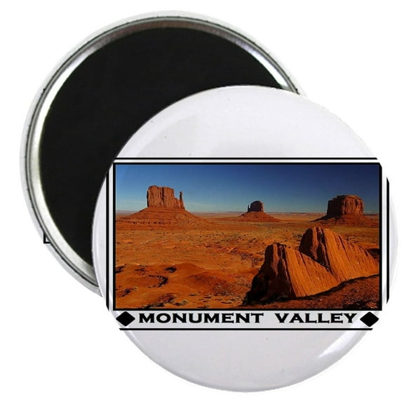 CafePress - MONUMENT VALLEY Magnets - 2.25" Round Magnet, Refrigerator Magnet, Button Magnet Style