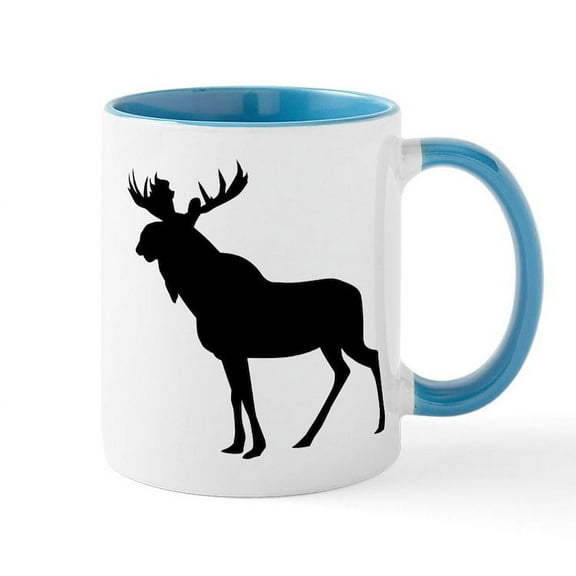 CafePress - MOOSE - 11 oz Ceramic Mug - Novelty Coffee Tea Cup