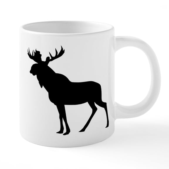 CafePress - MOOSE - 20 Oz White Ceramic Mega Mug