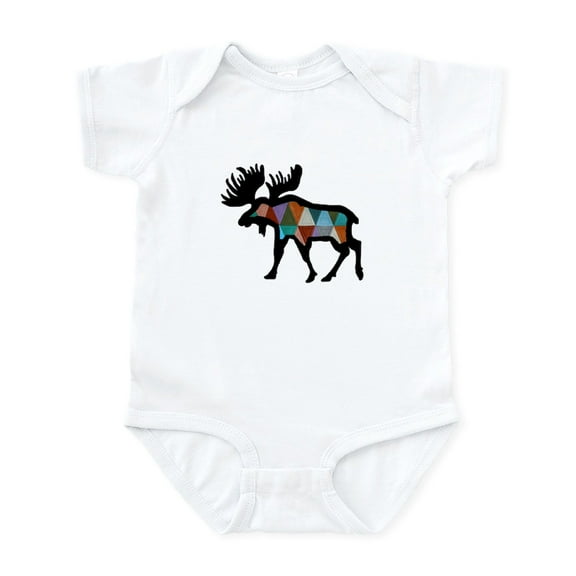 CafePress - MOOSE Body Suit - Baby Light Bodysuit, Size Newborn - 24 Months