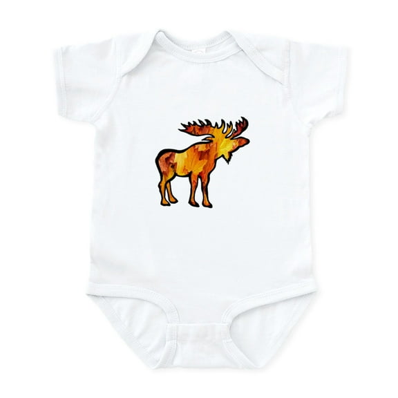 CafePress - MOOSE Body Suit - Baby Light Bodysuit, Size Newborn - 24 Months