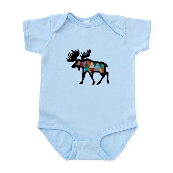 CafePress - MOOSE Body Suit - Baby Light Bodysuit, Size Newborn - 24 Months