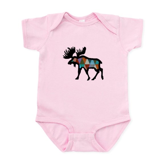 CafePress - MOOSE Body Suit - Baby Light Bodysuit, Size Newborn - 24 Months