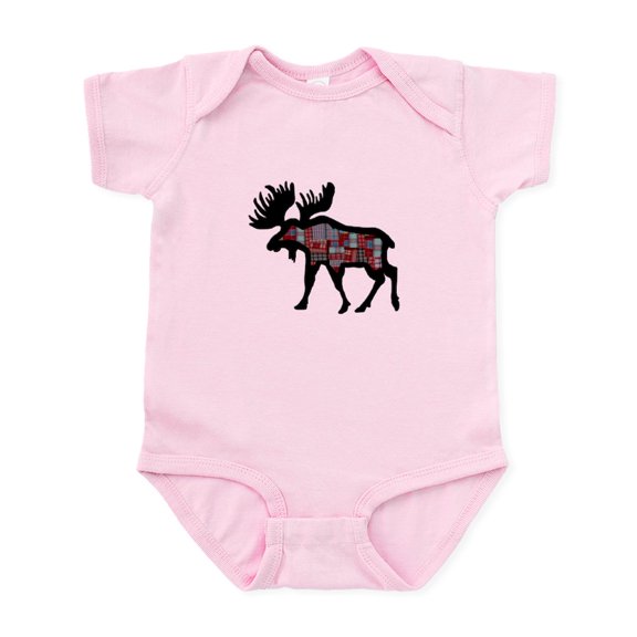 CafePress - MOOSE Body Suit - Baby Light Bodysuit, Size Newborn - 24 Months