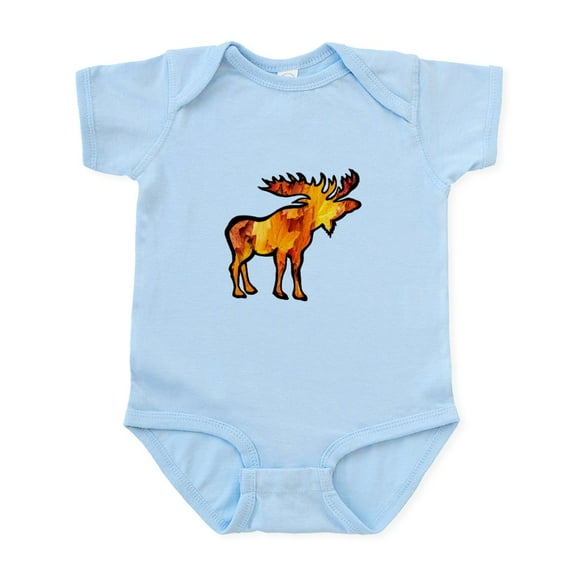 CafePress - MOOSE Body Suit - Baby Light Bodysuit, Size Newborn - 24 Months