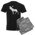 thumbnail image 1 of CafePress - MOOSE Men's Dark Pajamas - Men's Dark Loose Fit Cotton Pajama Set, 1 of 7