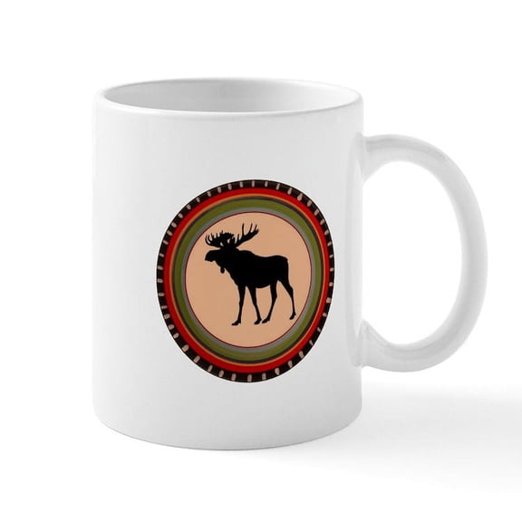 CafePress - MOOSE Mugs - 11 oz Ceramic Mug - Novelty Coffee Tea Cup