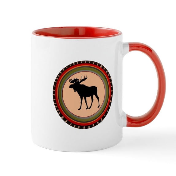 CafePress - MOOSE Mugs - 11 oz Ceramic Mug - Novelty Coffee Tea Cup