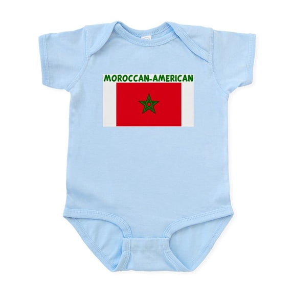 CafePress - MOROCCAN AMERICAN Infant Bodysuit - Baby Light Bodysuit, Size Newborn - 24 Months