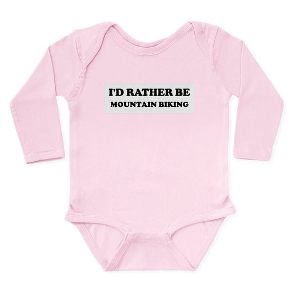 CafePress - MOUNTAIN BIKING Body Suit - Long Sleeve Cotton Baby Bodysuit