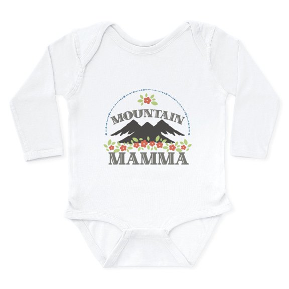 CafePress - MOUNTAIN MAMMA Body Suit - Long Sleeve Cotton Baby Bodysuit
