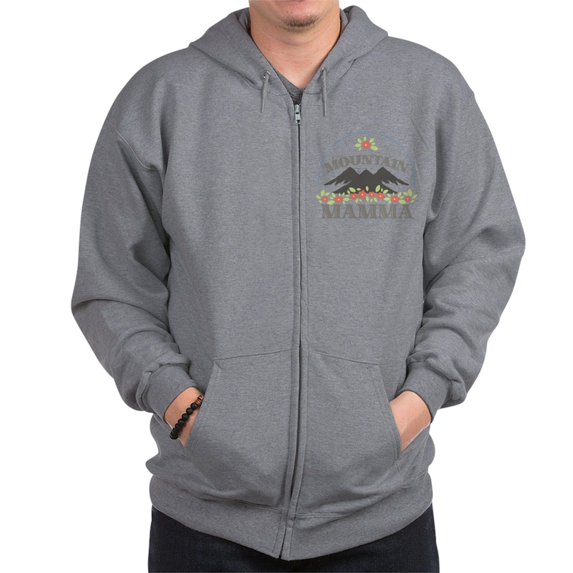 CafePress - MOUNTAIN MAMMA Sweatshirt - Zip Hoodie, Classic Hooded Sweatshirt with Metal Zipper
