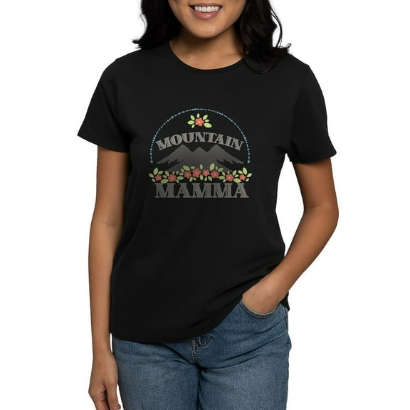 CafePress - MOUNTAIN MAMMA T Shirt - Women's Traditional Fit Dark T-Shirt