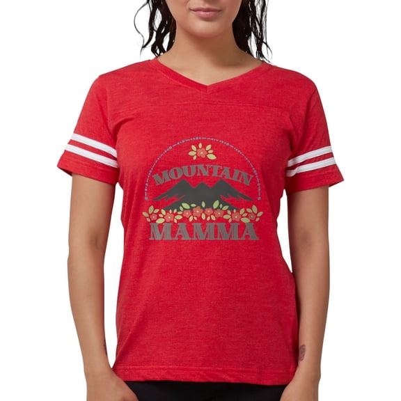 CafePress - MOUNTAIN MAMMA T Shirt - Womens Football Shirt
