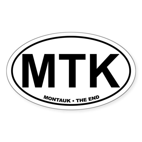 CafePress - MTK Montauk The End - Sticker (Oval)