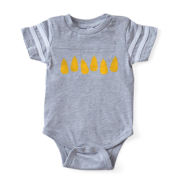 CafePress - MUSTARD ROW - Cute Infant Baby Football Bodysuit