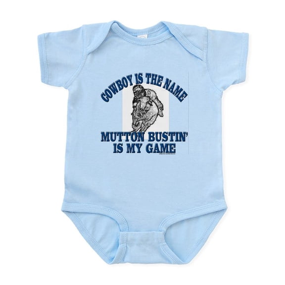 CafePress - MUTTON BUSTIN' IS MY GAME Infant Bodysuit - Baby Light Bodysuit, Size Newborn - 24 Months