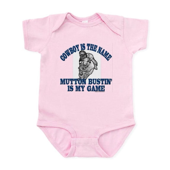 CafePress - MUTTON BUSTIN' IS MY GAME Infant Bodysuit - Baby Light Bodysuit, Size Newborn - 24 Months