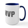thumbnail image 1 of CafePress - MVP Akz Gray Mugs - 15 oz Ceramic Large White Novelty Mug, 1 of 4