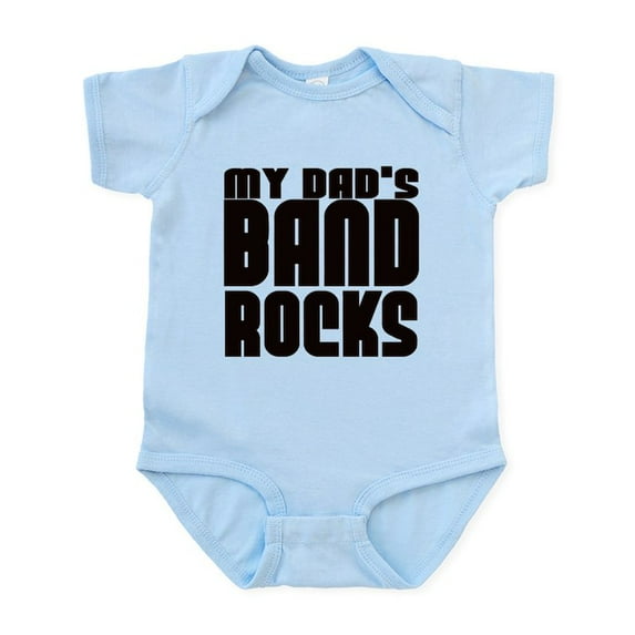 CafePress - MY DAD's BAND ROCKS Infant Bodysuit - Baby Light Bodysuit, Size Newborn - 24 Months