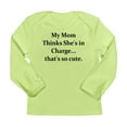 thumbnail image 1 of CafePress - MY MOM THINKS SHE's IN CHARGE Long Sleeve Infant T - Long Sleeve Infant T-Shirt, 1 of 2