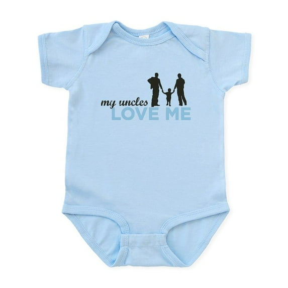 CafePress - MY Uncles Love Me Infant Bodysuit - Baby Light Bodysuit, Size Newborn - 24 Months