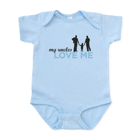 CafePress - MY Uncles Love Me Infant Bodysuit - Baby Light Bodysuit, Size Newborn - 24 Months