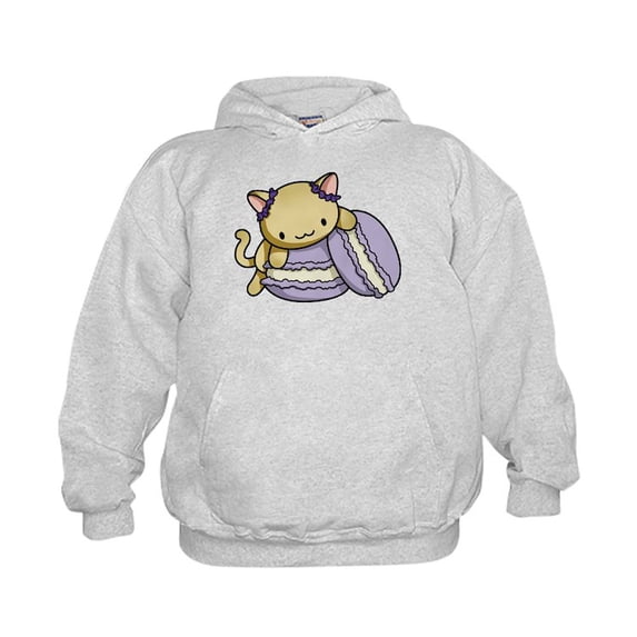 CafePress - Macaron Kitty Hoodie - Kids Hooded Sweatshirt, Classic Hoodie