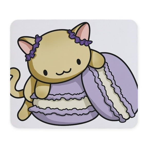 CafePress - Macaron Kitty Mousepad - Non-slip Rubber Mousepad, Gaming Mouse Pad