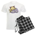 thumbnail image 1 of CafePress - Macaron Kitty Pajamas - Men's Light Loose Fit Cotton Pajama Set, 1 of 7
