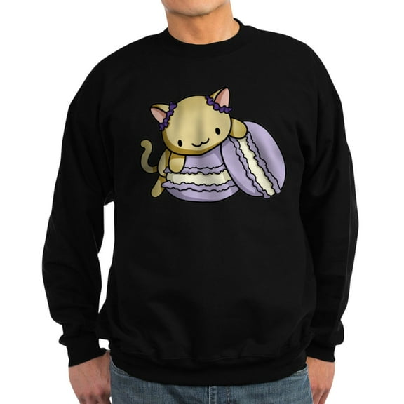 CafePress - Macaron Kitty Sweatshirt - Classic Crew Neck Sweatshirt