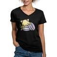 thumbnail image 1 of CafePress - Macaron Kitty T Shirt - Women's V-Neck Dark T-Shirt, 1 of 4