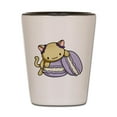 thumbnail image 1 of CafePress - Macaron Kitty - White/Black Shot Glass, Unique and Funny Shot Glass, 1 of 2