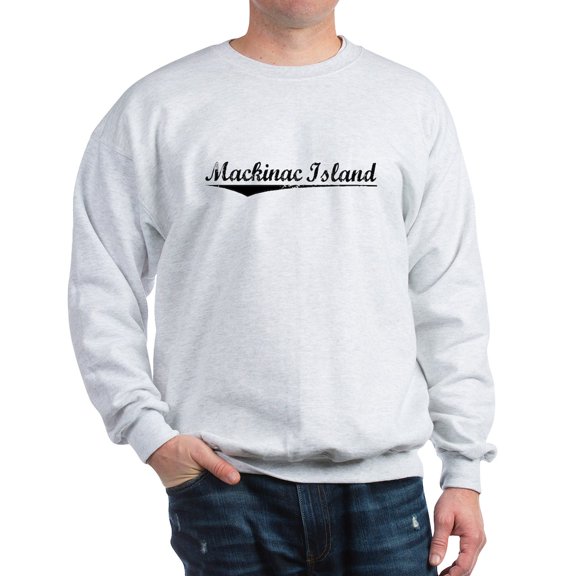 CafePress - Mackinac Island, Vintage Sweatshirt - Crew Neck Sweatshirt