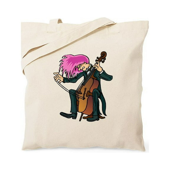 CafePress - Mad Cellist Cello Tote Bag - Unisex Canvas Tote Bag, Beige, 1-Piece
