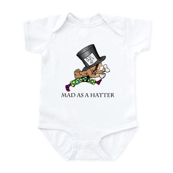 CafePress - Mad Hatter Infant Bodysuit - Baby Light Bodysuit, Size Newborn - 24 Months