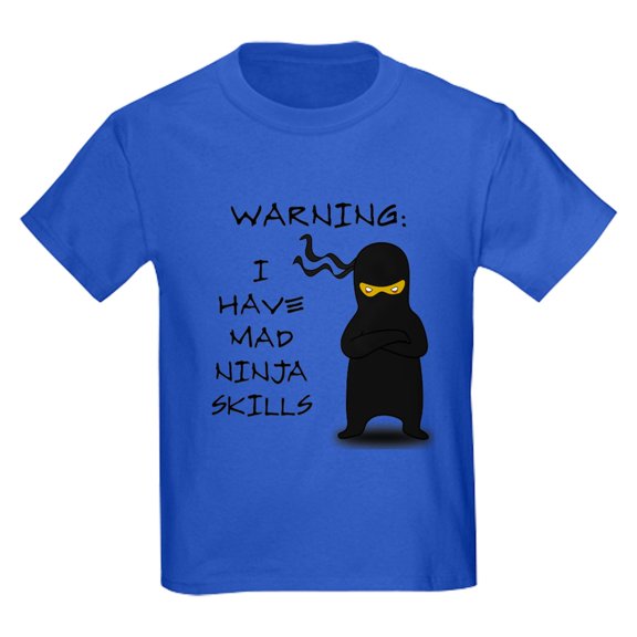 CafePress - Mad Ninja Skills T Shirt - Dark T-Shirt Kids XS-XL