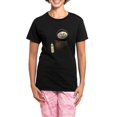 thumbnail image 1 of CafePress - Mad Puss No Bkgrnd Pajamas - Women's Short Sleeve Print T-Shirt and Pants Dark Cotton Pajama Set, 1 of 7