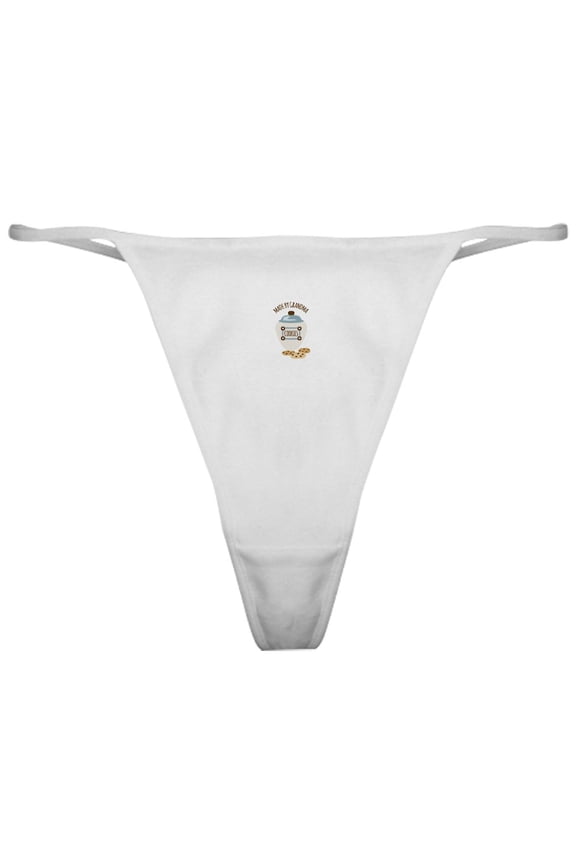 - Made By Grandma Cookies Classic Thong - Women's Novelty Thong Panties Underwear