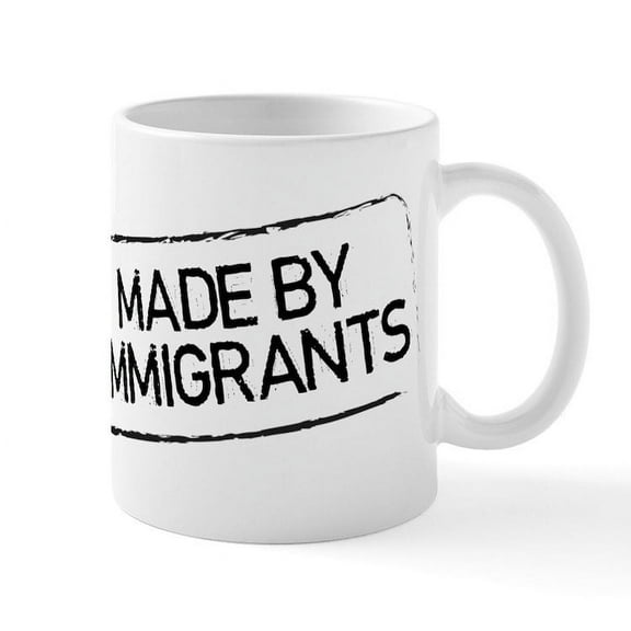 CafePress - Made By Immigrants - 11 oz Ceramic Mug - Novelty Coffee Tea Cup