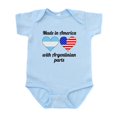 thumbnail image 1 of CafePress - Made In America With Argentinian Parts Body Suit - Baby Light Bodysuit, Size Newborn - 24 Months, 1 of 4