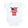 thumbnail image 1 of CafePress - Made In America With Austrian Parts Body Suit - Baby Light Bodysuit, Size Newborn - 24 Months, 1 of 4