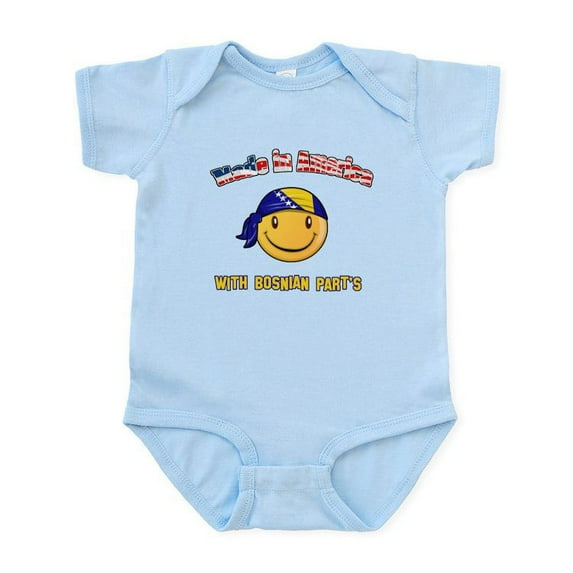 CafePress - Made In America With Bosnian Part's Infant Bodysui - Baby Light Bodysuit, Size Newborn - 24 Months