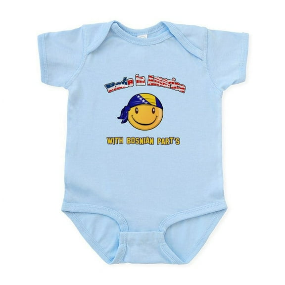 CafePress - Made In America With Bosnian Part's Infant Bodysui - Baby Light Bodysuit, Size Newborn - 24 Months