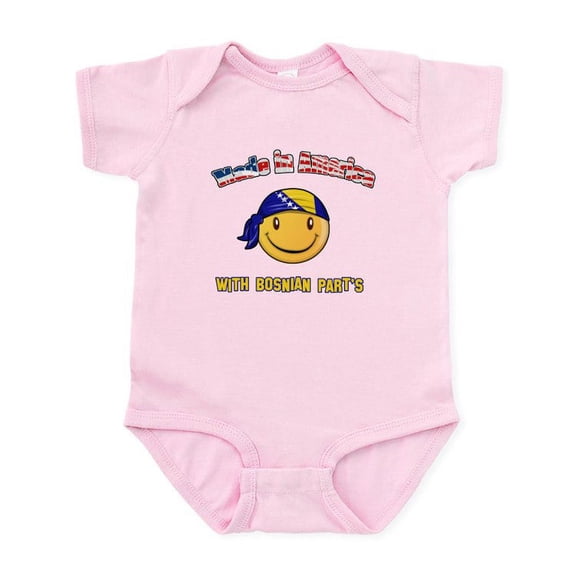 CafePress - Made In America With Bosnian Part's Infant Bodysui - Baby Light Bodysuit, Size Newborn - 24 Months