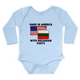 thumbnail image 1 of CafePress - Made In America With Bulgarian Parts Body Suit - Long Sleeve Cotton Baby Bodysuit, 1 of 4