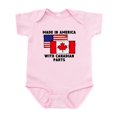 thumbnail image 1 of CafePress - Made In America With Canadian Parts Body Suit - Baby Light Bodysuit, Size Newborn - 24 Months, 1 of 4