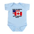 thumbnail image 1 of CafePress - Made In America With Canadian Parts Body Suit - Baby Light Bodysuit, Size Newborn - 24 Months, 1 of 4
